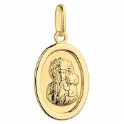 Medalik z żółtego złota Matka Boska Częstochowska FUG5-15-M00044-2
