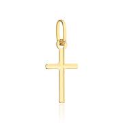 Złoty krzyżyk żłobiony FUG4-C00008-375