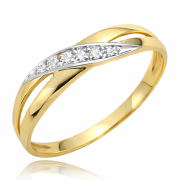 Pierścionek zaręczynowy z cyrkoniami 