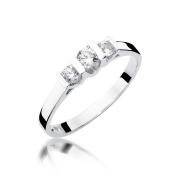 Pierścionek zaręczynowy z brylantami 0.31