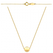 Naszyjnik złoty gładka kulka 50cm FUG3-17-N00402-2