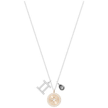 Naszyjnik SWAROVSKI • Zodiac Pendant, Bliźnięta, Gray, Rhodium 5349217 
