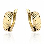 Kolczyki złote diamentowane na angielskim zapięciu FUG7-25-K01009-2