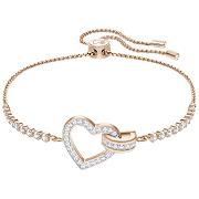 Bransoletka SWAROVSKI • Lovely Bracelet, White, Rose gold plating 5368541 
