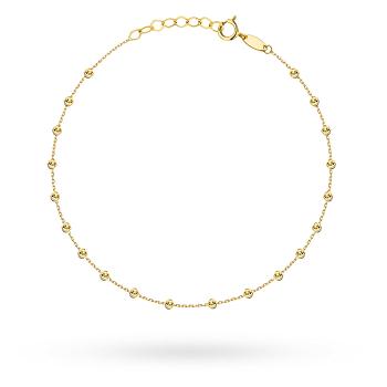 Bransoletka złota diamentowane kulki FUG2-17-B00997-2