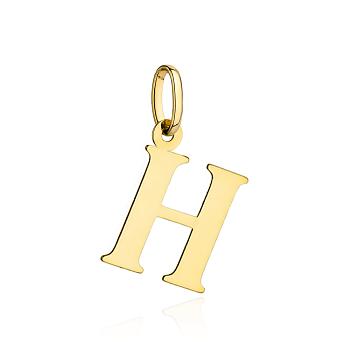 Zawieszka złota literka H duża FUGH6-20-Z00574-2