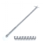 Bransoletka srebrna z cyrkoniami tenis BFUG010