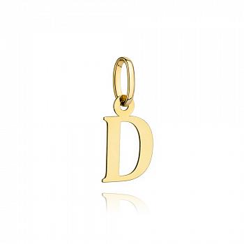 Zawieszka złota literka D FUG6-20-Z00072-2