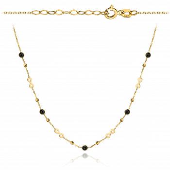 Naszyjnik złoty ze znakiem nieskończoności FUG3-4-CN00225-2