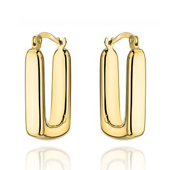 Kolczyki złote prostokątne FUG7-17-K01613-2