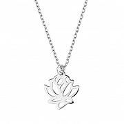 Srebrny naszyjnik kwiat lotosu FUGZ1495N