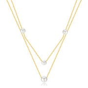 Naszyjnik stal szlachetna z perłami FUGTGN1137G