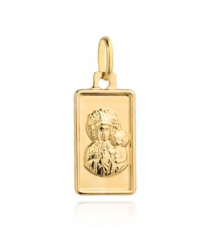 Medalik z żółtego złota Matka Boska Częstochowska FUG5-15-M00089-2