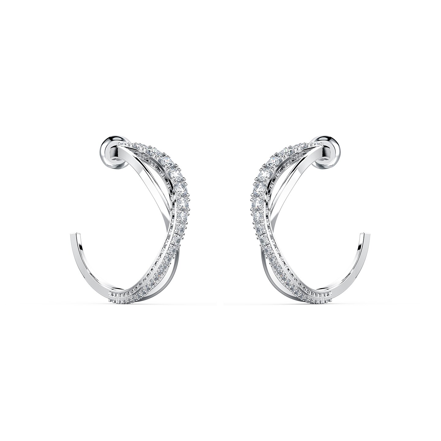 Kolczyki SWAROVSKI • Twist white 5563908 - Jubiler Fugart