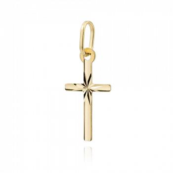 Złoty krzyżyk diamentowany FUG4-9-K00003-2