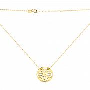 Naszyjnik celebrytka AŻUROWE KÓŁKO XFZ1965