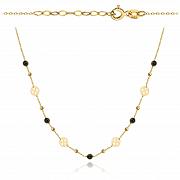 Naszyjnik złoty z ażurowymi kołami FUG3-4-CN00226-2