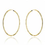 Kolczyki złote kółka diamentowane 5cm FUG7-33-K01543-2