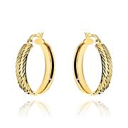 Kolczyki złote diamentowane kółka FUG7-17-K01605-2