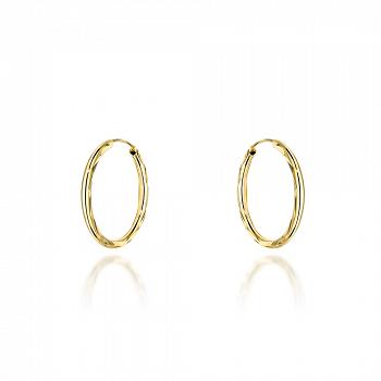 Kolczyki złote kółka diamentowane 1,8cm FUG7-33-K01496-2