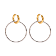 Kolczyki pozłacane koła FUGJDE2407075