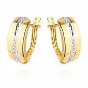 Kolczyki z dwukolorowego złota FUG7-25-K00631-2