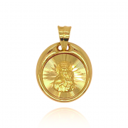 Medalik z żółtego złota Matka Boska Częstochowska FUG5-9-M00062-2