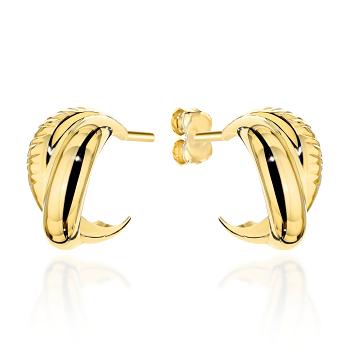 Kolczyki złote zakręcane FUG7-K01734-585