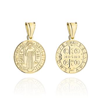Medalik złoty Święty Benedykt FUG5-M00225-585