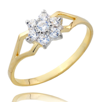 Pierścionek zaręczynowy z cyrkoniami