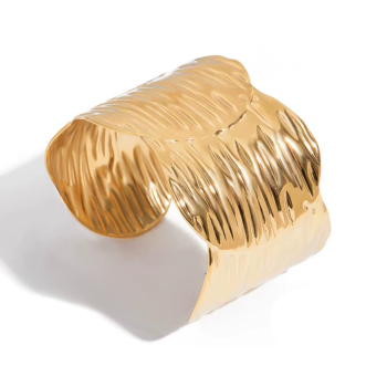 Bransoletka damska złota sztywna mankiet FUGJDB0104022