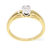 Pierścionek zaręczynowy z brylantami 1940