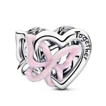 Charms Pandora splecione serce i motyl 794475C01 GRAWER GRATIS