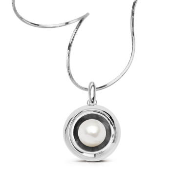 Srebrna zawieszka z perłą MWPW003