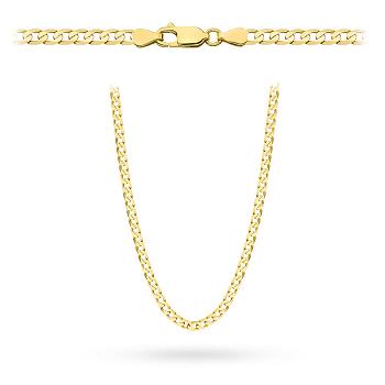 Złoty łańcuszek Pancerka gładka 55cm FUGDFD9-89173