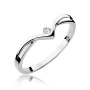 Pierścionek zaręczynowy z brylantem 0.04ct