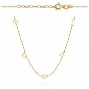 Naszyjnik złoty nieskończoność, gwiazdka, jaskółka, kwiatek FUG3-4-CN00288-2