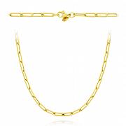 Naszyjnik złoty podłużne ogniwa 45 cm FUG3-17-N00367-2