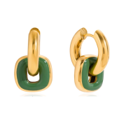 Kolczyki złoto zielone FUGJDE0108014-GN