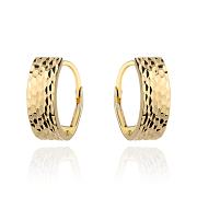 Kolczyki złote diamentowane na angielskim zapięciu FUG7-K01763-585