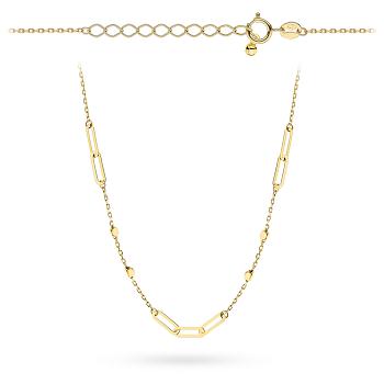 Naszyjnik złoty ogniwa i kosteczki FUG3-17-N00626-2