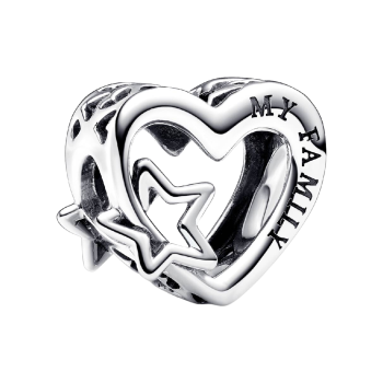 Charms Pandora ażurowe serce i gwiazda 792829C00 GRAWER GRATIS