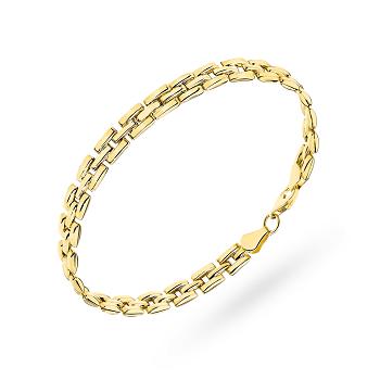 Bransoletka złota elegancka o regularnym wzorze FUG2-B01170-585