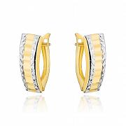 Kolczyki złote z diamentowaniem FUG7-17-K01221-2