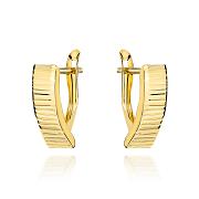 Kolczyki złote diamentowane na angielskim zapięciu FUG7-K01827-585