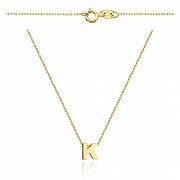 Naszyjnik złoty literka K FUG3-4-CN00240-2