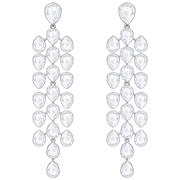 Kolczyki SWAROVSKI • Lake Pear Chandelier Pierced Earrings, White, Rhodium plating 5368249