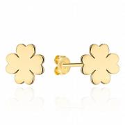 Kolczyki złote czterolistna koniczyna FUG7-34-K01511-2