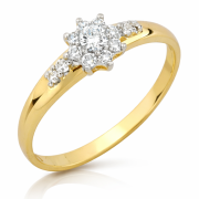 Pierścionek zaręczynowy z cyrkoniami P-1671