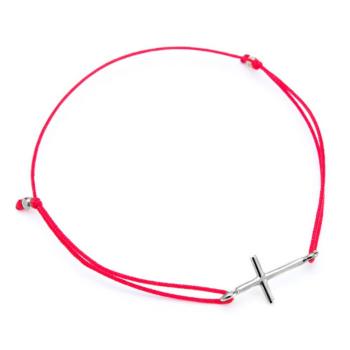 Bransoletka sznurkowa krzyżyk 106/SBSZ